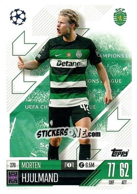Sticker Morten Hjulmand - Uefa Champions League & Europa League 2024-2025. Match Attax n. 276 - Topps