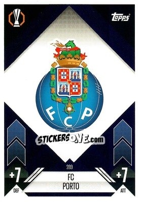 Figurina Team Badge - Uefa Champions League & Europa League 2024-2025. Match Attax n. 289 - Topps
