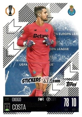 Cromo Diogo Costa - Uefa Champions League & Europa League 2024-2025. Match Attax n. 290 - Topps