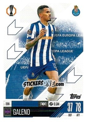 Figurina Galeno - Uefa Champions League & Europa League 2024-2025. Match Attax n. 296 - Topps