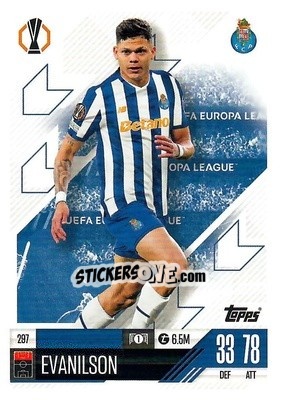 Cromo Evanilson - Uefa Champions League & Europa League 2024-2025. Match Attax n. 297 - Topps
