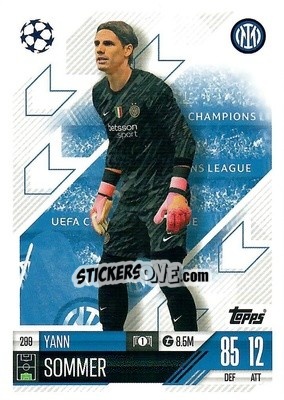 Figurina Yann Sommer - Uefa Champions League & Europa League 2024-2025. Match Attax n. 299 - Topps