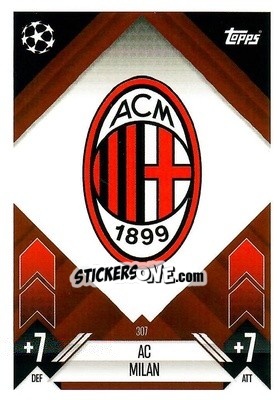 Cromo Team Badge - Uefa Champions League & Europa League 2024-2025. Match Attax n. 307 - Topps