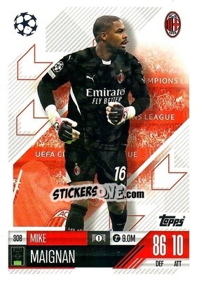 Figurina Mike Maignan - Uefa Champions League & Europa League 2024-2025. Match Attax n. 308 - Topps