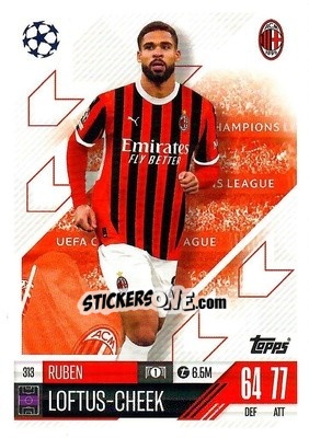 Cromo Ruben Loftus Cheek - Uefa Champions League & Europa League 2024-2025. Match Attax n. 313 - Topps