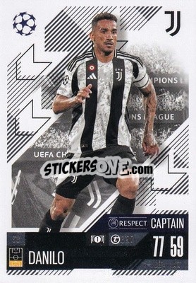 Figurina Danilo - Uefa Champions League & Europa League 2024-2025. Match Attax n. 318 - Topps