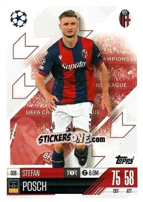 Sticker Stefan Posch - Uefa Champions League & Europa League 2024-2025. Match Attax n. 338 - Topps