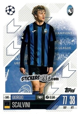 Sticker Giorgio Scalvini - Uefa Champions League & Europa League 2024-2025. Match Attax n. 346 - Topps