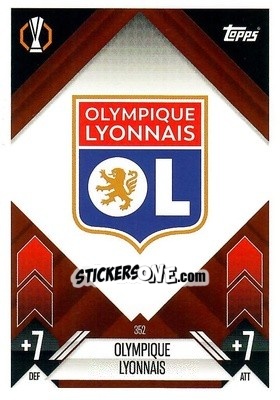 Sticker Team Badge - Uefa Champions League & Europa League 2024-2025. Match Attax n. 352 - Topps