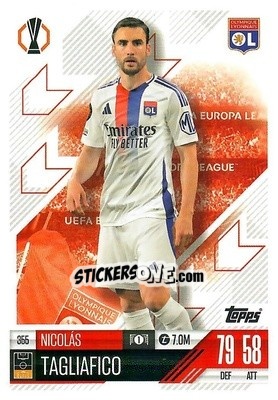 Cromo Nicolas Tagliafico - Uefa Champions League & Europa League 2024-2025. Match Attax n. 355 - Topps