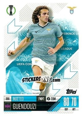 Figurina Matteo Guendouzi - Uefa Champions League & Europa League 2024-2025. Match Attax n. 366 - Topps