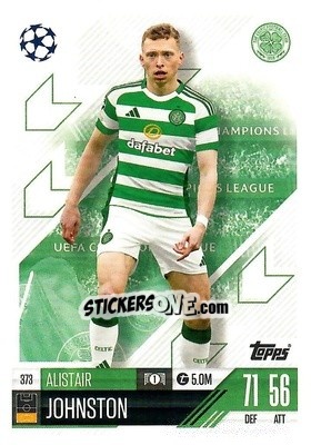 Cromo Alistair Johnston - Uefa Champions League & Europa League 2024-2025. Match Attax n. 373 - Topps