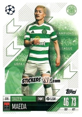 Cromo Daizen Maeda - Uefa Champions League & Europa League 2024-2025. Match Attax n. 376 - Topps