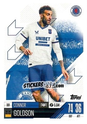 Figurina Connor Goldson - Uefa Champions League & Europa League 2024-2025. Match Attax n. 381 - Topps