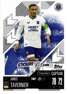 Figurina James Tavernier - Uefa Champions League & Europa League 2024-2025. Match Attax n. 382 - Topps