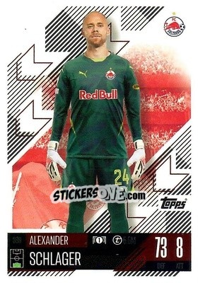 Figurina Alexander Schlager - Uefa Champions League & Europa League 2024-2025. Match Attax n. 389 - Topps