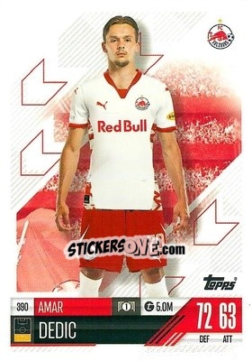 Figurina Amar Dedic - Uefa Champions League & Europa League 2024-2025. Match Attax n. 390 - Topps