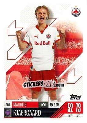 Cromo Maurits Kjaergaard - Uefa Champions League & Europa League 2024-2025. Match Attax n. 393 - Topps