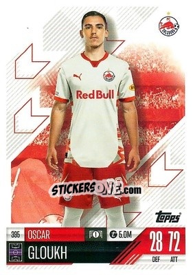 Sticker Oscar Gloukh - Uefa Champions League & Europa League 2024-2025. Match Attax n. 395 - Topps