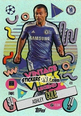 Sticker Ashley Cole - Uefa Champions League & Europa League 2024-2025. Match Attax n. 423 - Topps