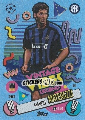 Figurina Marco Materazzi - Uefa Champions League & Europa League 2024-2025. Match Attax n. 426 - Topps