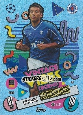 Cromo Giovanni van Bronckhorst - Uefa Champions League & Europa League 2024-2025. Match Attax n. 431 - Topps