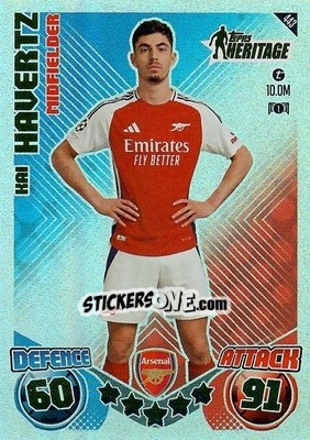 Figurina Kai Havertz - Uefa Champions League & Europa League 2024-2025. Match Attax n. 443 - Topps