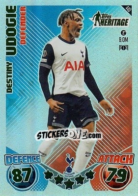 Cromo Destiny Udogie - Uefa Champions League & Europa League 2024-2025. Match Attax n. 445 - Topps