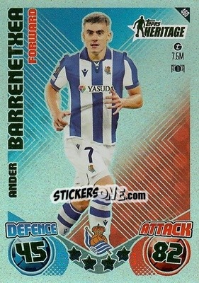 Figurina Ander Barrenetxea - Uefa Champions League & Europa League 2024-2025. Match Attax n. 460 - Topps