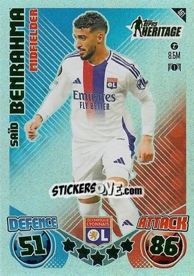 Cromo Saïd Benrahma - Uefa Champions League & Europa League 2024-2025. Match Attax n. 461 - Topps