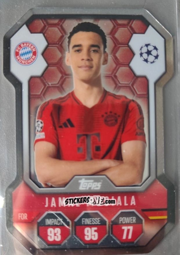 Cromo Jamal Musiala - Uefa Champions League & Europa League 2024-2025. Match Attax n. SH10 - Topps
