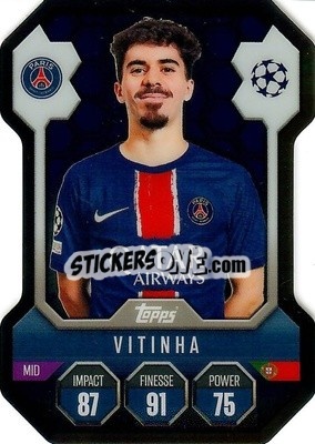 Cromo Vitinha - Uefa Champions League & Europa League 2024-2025. Match Attax n. SH14 - Topps
