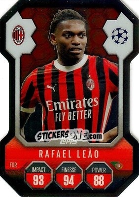 Cromo Rafael Leão - Uefa Champions League & Europa League 2024-2025. Match Attax n. SH16 - Topps