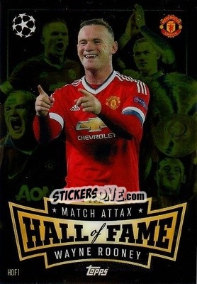 Figurina Wayne Rooney - Uefa Champions League & Europa League 2024-2025. Match Attax n. HOF1 - Topps