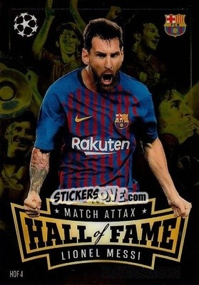 Cromo Lionel Messi - Uefa Champions League & Europa League 2024-2025. Match Attax n. HOF4 - Topps