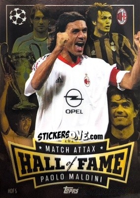 Sticker Paolo Maldini - Uefa Champions League & Europa League 2024-2025. Match Attax n. HOF5 - Topps