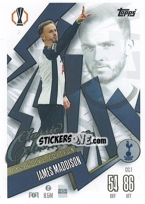 Figurina James Maddison - Uefa Champions League & Europa League 2024-2025. Match Attax n. CC1 - Topps