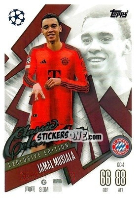 Cromo Jamal Musiala - Uefa Champions League & Europa League 2024-2025. Match Attax n. CC4 - Topps