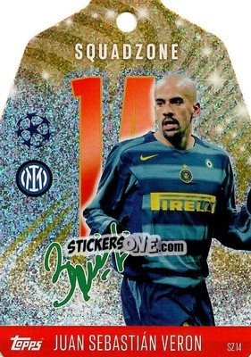 Sticker Juan Sebastian Veron - Uefa Champions League & Europa League 2024-2025. Match Attax n. SZ14 - Topps