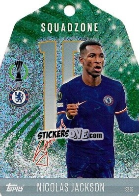 Cromo Nicolas Jackson - Uefa Champions League & Europa League 2024-2025. Match Attax n. SZ15 - Topps