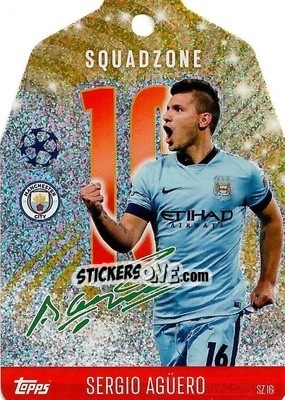 Figurina Sergio Agüero - Uefa Champions League & Europa League 2024-2025. Match Attax n. SZ16 - Topps