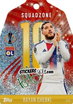 Sticker Rayan Cherki - Uefa Champions League & Europa League 2024-2025. Match Attax n. SZ18 - Topps