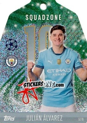 Cromo Julian Alvarez - Uefa Champions League & Europa League 2024-2025. Match Attax n. SZ19 - Topps