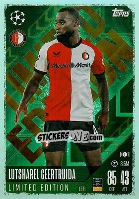 Sticker Lutsharel Geertruida - Uefa Champions League & Europa League 2024-2025. Match Attax n. LE11 - Topps