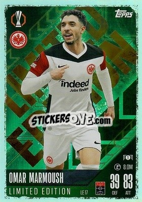Sticker Omar Marmoush - Uefa Champions League & Europa League 2024-2025. Match Attax n. LE17 - Topps