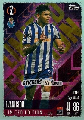 Cromo Evanilson - Uefa Champions League & Europa League 2024-2025. Match Attax n. LE19 - Topps