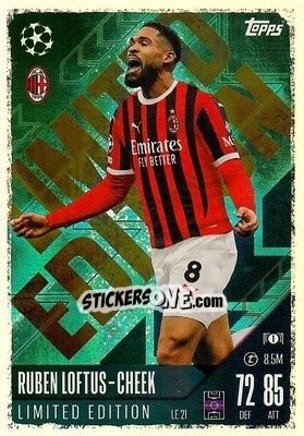 Cromo Ruben Loftus Cheek - Uefa Champions League & Europa League 2024-2025. Match Attax n. LE21 - Topps