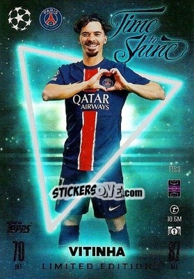 Cromo Vitinha - Uefa Champions League & Europa League 2024-2025. Match Attax n. TTS3 - Topps