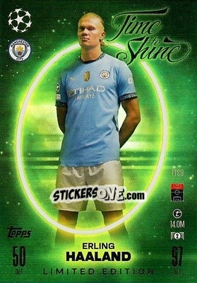 Cromo Erling Haaland - Uefa Champions League & Europa League 2024-2025. Match Attax n. TTS9 - Topps