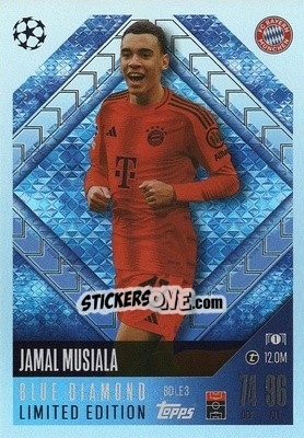 Cromo Jamal Musiala - Uefa Champions League & Europa League 2024-2025. Match Attax n. BDLE3 - Topps